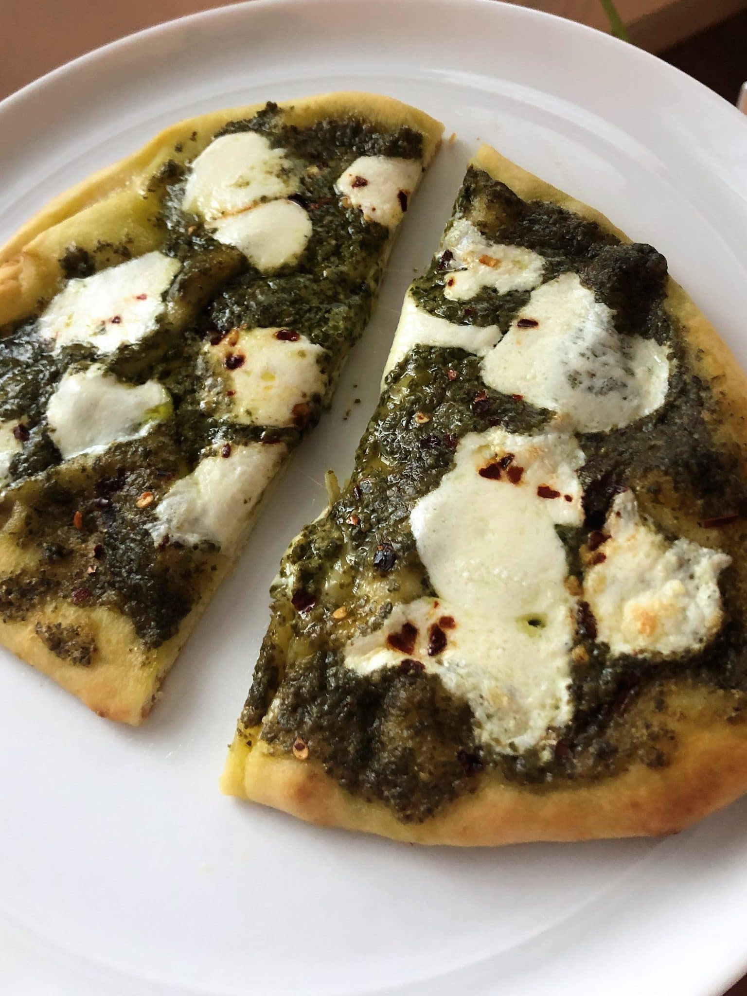 Pesto Naan Bread Pizza The Savory Cucina